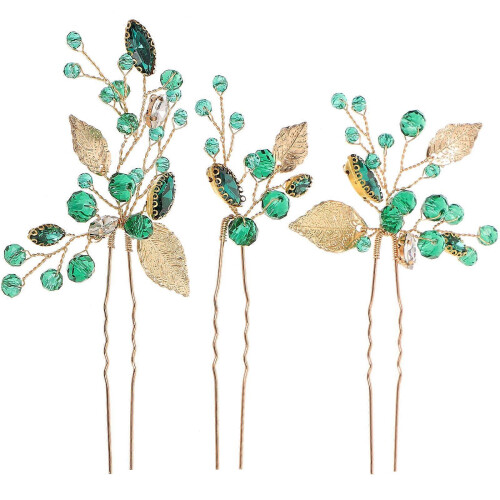 Brauthaarnadeln, Kristallhaarschmuck, 3-teiliges Set