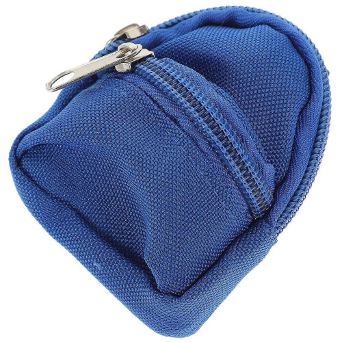 Mini Backpack Model for Dollhouse Decorative Use Blue Cloth 2