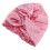 Satin Sleep Hat Elastic Cross Design for Sleeping Pink Satin Bonnet 4