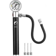 Ball Pump Pressure Gauge, Sports Ball Air Pump Inflation Needles Pressure Release Valve Fo,z