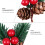 5Pcs Christmas Pine Cone Decor with Pine Picks for Decoration Use 5