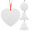 Christmas Hanging Decoration 4Pcs White Aluminium DIY Tree Pendants 1