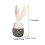 Easter Bunny Doll Stuffed Rabbit Toy for Decoration with Grey Plush Material 2