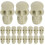 White Skeleton Head Mini Skulls for Halloween Decor with 50Pcs Set 4