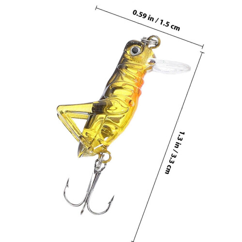 Fishing Lures Simulation Grasshopper Baits for Fishing Use 5Pcs Set 1