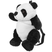Plüsch-Panda-Schulrucksack für Kinder, niedlicher Cartoon-Rucksack, Reisetasche