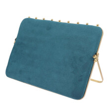Supporto organizer per orecchini, espositore per gioielli in lega di colore verde.