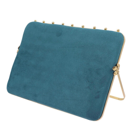 Supporto organizer per orecchini, espositore per gioielli in lega di colore verde.