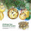 12 goldene Christbaumkugeln zum Aufhängen 5