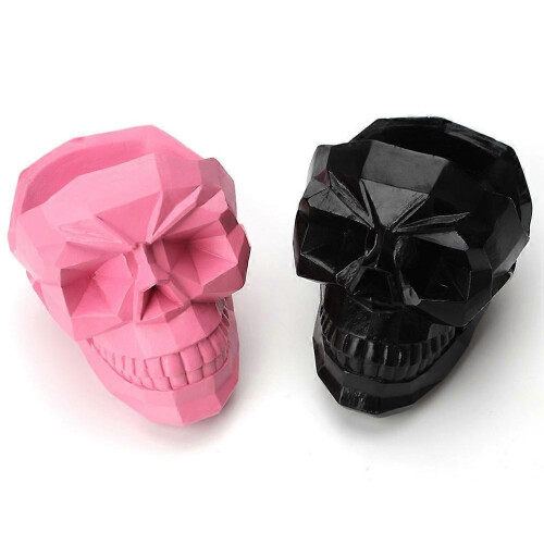 Smartphone Stand Resin 3D Skull Cellphone Holder Universal 1Pcs Pink 2