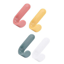 Self Adhesive Kitchen Hooks for Bathroom Plastic Wall Hanging 16Pcs Set