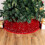 Holiday Sequin Christmas Tree Collar, Tree Base Cover, Polyester Fiber Skirt, Foldable Tree Ring 4