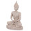 Aquarium-Ornament: Buddha-Statue aus beigem Sandstein 4