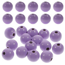 Purple Wooden Beads for Crafts DIY Beads Jewelry Making Craft 100Pcs