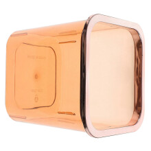 Trash Can Household Orange for Storage Portable Clear Waste Basket