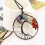 Stone Tree Pendant Life Necklace for Decoration Colorful Accessory Gift 2
