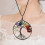 Stone Tree Pendant Life Necklace for Decoration Colorful Accessory Gift 3