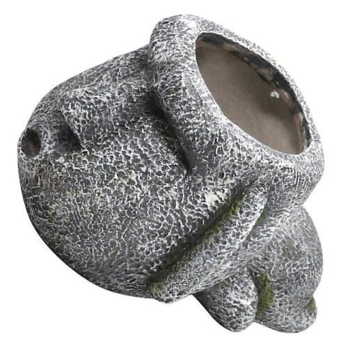 Moai Statue Resin Funny Statue Pen Holder for Storage Creative Plant Container 1