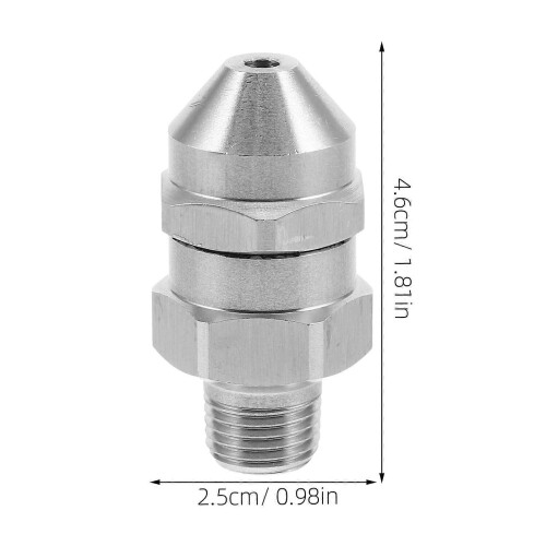 Silver Washing Car Nozzle for Pressure Washer Sewer Quick Connect 1
