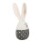 Easter Bunny Doll Stuffed Rabbit Toy for Decoration with Grey Plush Material 5