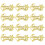 Christmas Tree Merry Christmas Letters Tags Plastic Decoration 30Pcs 5