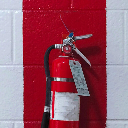 Wall Mount Fire Extinguisher Bracket Red 4Pcs for Daily Use 2