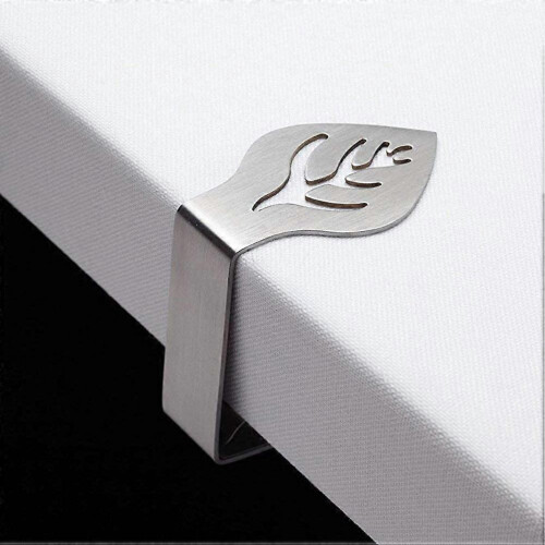 Tablecloth Clamps Stainless Steel Clips for Tablecloth Use 6Pcs Silver 2