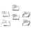 Tablecloth Clamps Stainless Steel Clips for Tablecloth Use 6Pcs Silver 4