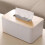 Khaki Wooden Tissue Box Cover for Bedroom 2Pcs Rectangular Holder 4