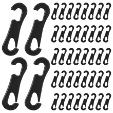 Car Seat Cover Hook Clips 200Pcs ABS Black Easy Installation Car Owners And Drivers 3.50X1.00X0.20CM