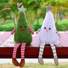 Long Legged Christmas Plush Dolls (11.8 Inches) - Adorable Shelf & Table Festive Home Holiday & Year