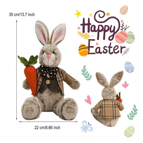 Delicate Easter Rabbit Ornament Spring Home Party Decor Easter Rabbit Toy for Spring and Kid men 2