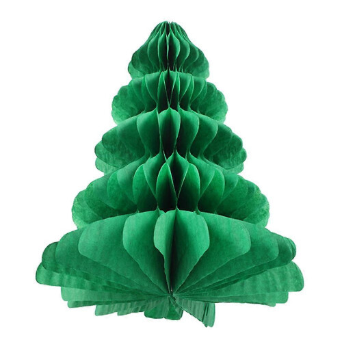 Christmas Honeycomb Paper Tree Decoration for Party Use