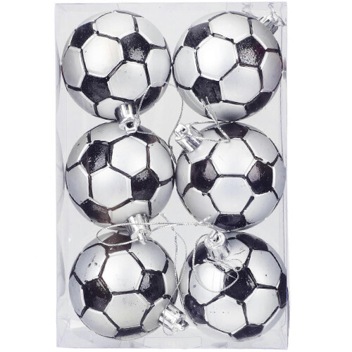 Boules de Noël décoratives à suspendre, lot de 6