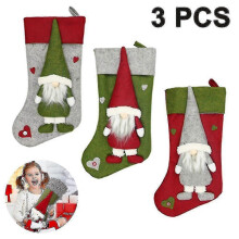 3pcs Stocking Classic Large Stockings Santa 26s