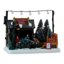 Lighted up Christmas Village House Dorm Festival Holiday Kitchen with Lights