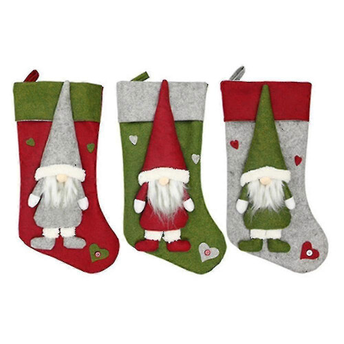 3pcs Stocking Classic Large Stockings Santa 26s 1