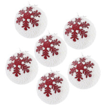Adornos colgantes de bolas navideñas para decorar el árbol de Navidad (6 unidades)