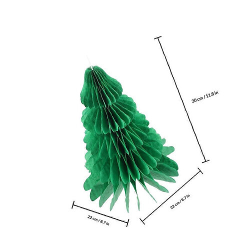 Christmas Honeycomb Paper Tree Decoration for Party Use 1