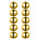 Golden Hanging Bell Decorative Xmas Bell Pendants for 100Pcs 1