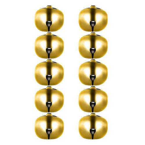 Golden Hanging Bell Decorative Xmas Bell Pendants for 100Pcs