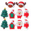 Formes adorables en résine, bricolage, loisirs créatifs, format compact, décorations de Noël, 20 pièces 1