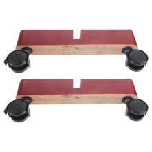 Support de séparation de porte mobile, base en bois rouge foncé avec roulettes, lot de 2 pour une utilisation dans une chambre