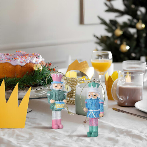 Christmas Nutcracker Wooden Nutcracker Soldier for Decoration 8Pcs Set 2