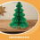 Christmas Honeycomb Paper Tree Decoration for Party Use 5