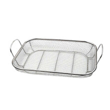 Panier à barbecue en acier inoxydable, 1 pièce, portable, argenté