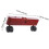 Divisorio mobile per porta con base in legno rosso scuro e ruote, 2 pezzi, per uso interno 2
