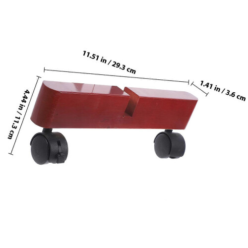 Divisorio mobile per porta con base in legno rosso scuro e ruote, 2 pezzi, per uso interno 1