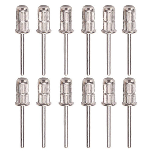 Polishing Grinder Nail Drill Bit for Use 12Pcs Practical Nail Tool Silver