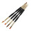 Nail Brush 4Pcs Nail Art Brushes Set Black Double-Ended Manicure Tools 1